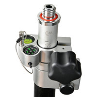 Bâton télescopique GNSS en fibre de carbone 2m, réglable pour RTK, pour topographie, avec réglage de hauteur, en aluminium, 2 sections