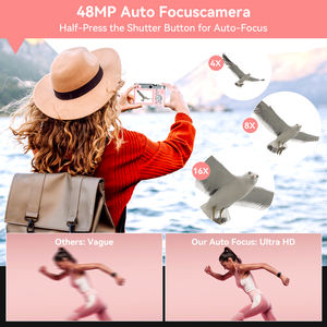 Usine OEM 2.4 pouces 48MP 4K photographie vidéos 16X Zoom numérique SLR 1080P HD SLR appareil photo compact enfants <span class=keywords><strong>pour</strong></span> débutants étudiants adolescents - Product Image 5