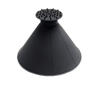 Multifunctional Car Snow Remover Funnel Shaped Ice Scraper With Brush For Winter Vehicle Use Red ABS Material - Product Image 5