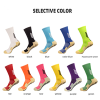 Chaussettes de football d'entraînement en gros, en tissu éponge, antidérapantes, respirantes, pour hommes, pour les matchs sportifs