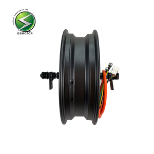 QSMOTOR 2000W 12인치 브러시리스 <span class=keywords><strong>DC</strong></span> 모터 매트 블랙 영구 자석 구조 방수 IE4 효율 전기 자전거 - Product Image 4