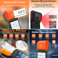 Terminal POS Android Portátil con Pago NFC, Impresora de Recibos Integrada de 58 mm, R330 Plus
