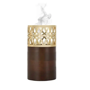Golden Wood Aromatic Durable Indian Bakhoor <b>Incense</b> Customizable <b>Burner</b> Yoga Meditation Modern Decorative Eid Ramadan Special - Product Image 1