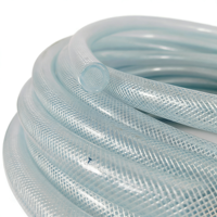 Tuyau en PVC tressé transparent, tuyau en PVC non toxique, tuyau d'irrigation haute pression durable, tuyau de jardin renforcé en fibre