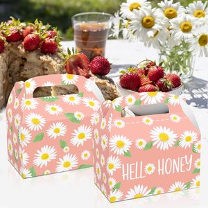 Cajas de Regalo de Cartón Blanco con Diseño de Crisantemo en Flor de <span class=keywords><strong>Miel</strong></span>, 12 Piezas, Diseño de Doble Cara, Cajas de Regalo para Fiestas - Product Image 6