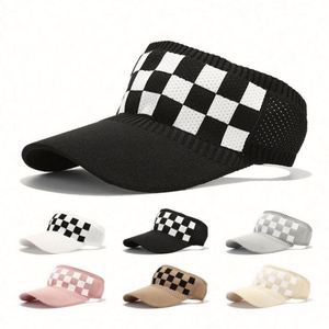 Viseras Tejidas de Ala Ancha para Hombre y Mujer, Gorra Deportiva Elástica Ajustable para Correr en Verano - Product Image 1