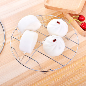 <b>Metal</b> Steamer Rack For Buns And Eggs With Wire <b>Grid</b> Design For Kitchen Use - Product Image 2