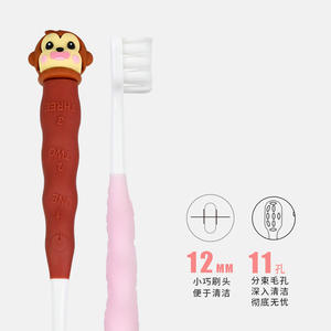 Brosse à dents en peluche personnalisable à poils doux pour enfants de 3 à 12 ans, usage domestique - Product Image 4