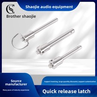 Accessoire d'appareil multimédia à connexion rapide avec bouton de verrouillage à broche à dégagement rapide et finition lisse, vente en gros de l'usine de Foshan