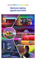 Bandes lumineuses LED néon intelligentes RGB 12V, étanches, flexibles, avec application Tuya WiFi pour le contrôle vocal Alexa