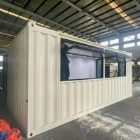 Cuisine mobile préfabriquée de 20 pieds ou 40 pieds pour restaurant, supermarché, café, bar, boutique, maison en conteneur maritime modulaire