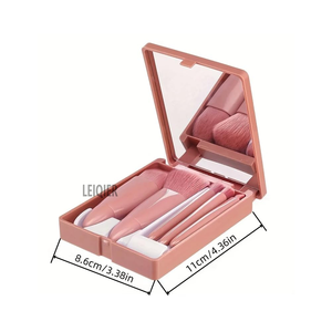 Boîte de rangement rotative multifonctionnelle et portable pour pinceaux de maquillage, avec logo personnalisé, durable et pliable, anti-poussière - Product Image 3