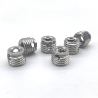 Self Tapping Thread Insert Bushings Stainless Steel Self Cutting Threaded Inserts M8 for Metal, Plastics or Aluminum
