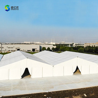 Tente de réception à toit haut en aluminium avec toit en PVC transparent, imperméable 3000 mm, ignifuge, certifiée CE, pour mariages et expositions