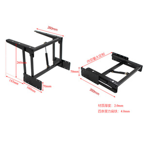 Mecanismo de elevación para mesa de centro, elevador de tijera H260mm, acero Q235, herrajes para muebles - Product Image 2