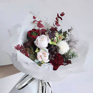 Papel de Embalagem Floral Translucido em Filme Matte à Prova d'Água, Materiais de Embalagem para Buquês, Fabricante Atacadista - Product Image 5