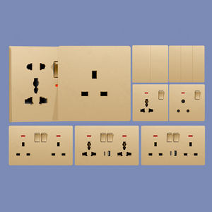EU/UK Standard 240V Universal Electrical Outlet 2 3 Gang 2 Way LED <strong>Light</strong> Home <strong>Wall</strong> <strong>Switch</strong> and Socket <strong>With</strong> Type c 2 Usb Port - Product Image 1