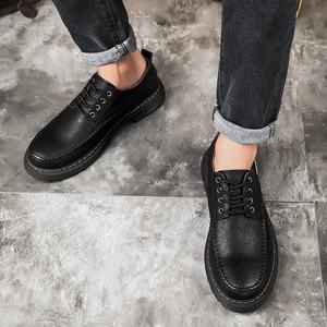 Zapatos Deportivos Casuales para Hombre, Estilo Británico, con Cordones, Suela Alta, Otoño-Invierno, Nuevos, de Caña Baja, para Exteriores - Product Image 3