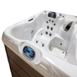 อ่างอาบน้ำร้อนขนาดเล็กสำหรับ2คนอ่างน้ำวนอ่างสปาร้อนพร้อมแผงควบคุมอัจฉริยะ - Product Image 5