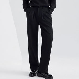 2025 Neue Herren Business-Hose mit Geradem Bein - Lässige Loose-Fit Hose für Männer aus Baumwollmischung mit Mittlerem Bund OEM-Fertigungsservice - Product Image 6