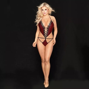 JSY <span class=keywords><strong>Sexy</strong></span> <span class=keywords><strong>Nude</strong></span> Teddy <span class=keywords><strong>Lingerie</strong></span> Set di biancheria intima di un pezzo - Product Image 4