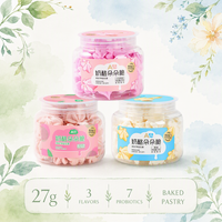 Biscuits aux fruits croustillants au yaourt 27g avec 7 probiotiques, collation saine pour enfants, boîte portable