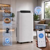 Aire Acondicionado Portátil de 5000, 7000, 9000 y 12000 BTU, Directo de Fábrica, con Inversor de Corriente Continua, R290, Silencioso y de Bajo Consumo, para Hogar y Oficina