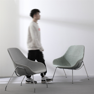 Sedia da Soggiorno <span class=keywords><strong>in</strong></span> Metallo con Seduta <span class=keywords><strong>in</strong></span> <span class=keywords><strong>Tessuto</strong></span> Rosa Chiaro, Verde o <span class=keywords><strong>Grigio</strong></span>, Comoda e di Grandi Dimensioni, Vendita all'Ingrosso - Product Image 2