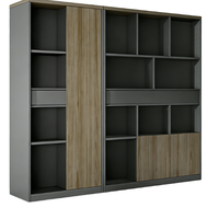 Armoire de classement de bureau moderne en bois massif avec grande capacité de rangement, écologique et durable pour la maison, le bureau et l'école