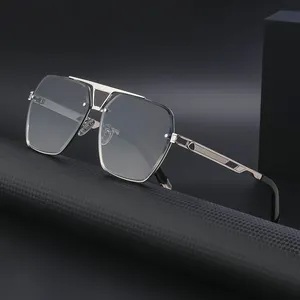 Partagas haute qualité rétro Vintage luxe marques célèbres Designer nuances diamant coupe carré métal cadre hommes lunettes de soleil