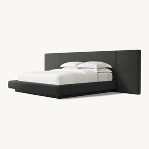 Cama <span class=keywords><strong>de</strong></span> Plataforma Tapizada Estilo Americano Moderno <span class=keywords><strong>Paramount</strong></span>, Panel <span class=keywords><strong>de</strong></span> Pared Tapizado Extra Ancho, Fondo <span class=keywords><strong>de</strong></span> Lino Suave <span class=keywords><strong>de</strong></span> Lujo, Estructura <span class=keywords><strong>de</strong></span> Cama King Size - Product Image 6