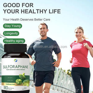 Supplément de santé Ausreson Capsule d'extrait de brocoli <span class=keywords><strong>Vitamine</strong></span> 100mg Sulforaphane Capsules pour la santé du foie - Product Image 2