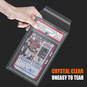 FX PP for Slab Sleeves Resealable Self-adhesive Durable Graded <b>Card</b> Sleeves for Trading <b>Cards</b> Baseball Sports - Product Image 3