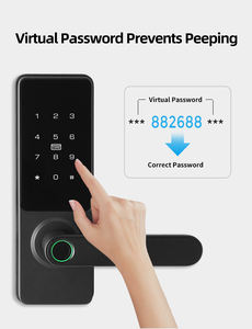 Clavier intelligent Tuya, serrure de porte électronique à empreintes digitales et mot de passe, haute sécurité pour la maison et le bureau - Product Image 3