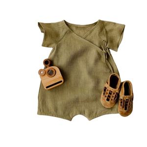 Pelele de Lino y Algodón para Bebé, Kimono, Mono para Bebés Niños y Niñas - Product Image 1