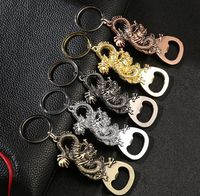 Décapsuleur de bouteille en métal en forme de dragon chinois, porte-clés décoratif, pendentif, porte-clés, décapsuleur de bière, support de voiture, logo personnalisé, décapsuleur de vin