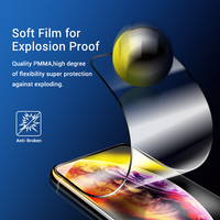 Film en céramique incassable, protecteur d'écran Flexible, mat, pour iphone 11, 1 pièce