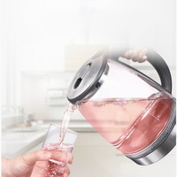 Bouilloire Électrique Sans Fil en Verre de Haute Qualité, Meilleure Vente, Arrêt Automatique, Base Rotative à 360 Degrés, Usage Domestique, Portable