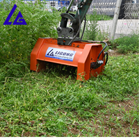 Desbrozadora Hidráulica con Cadenas para Control de Residuos, Compatible con Excavadoras EX130 EX135 EX150 EX200 SY65 SY75 SY135