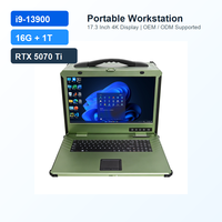 Ordinateur portable de travail industriel robuste AMTIPC avec processeur Intel I9-13900, carte graphique RTX 5070 Ti, 16 Go de RAM, 1 To de SSD, OEM ODM pris en charge, en stock