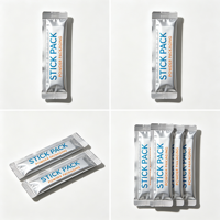 Machine d'emballage verticale multi-voies à scellage 4 côtés pour sachets de bâtonnets pour chats, sauces, pâtes et aliments pour animaux de compagnie