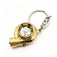Nouveau porte-clés mini turbine élégant, personnalisable, multicolore, de haute qualité, en alliage de zinc, fer et résine, avec LED, pour clés de voiture