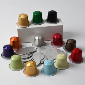 1000 pièces Options multicolores <span class=keywords><strong>Capsules</strong></span> de café en <span class=keywords><strong>aluminium</strong></span> vides dosettes de café compatibles expresso avec couvercles en feuille thermoscellée de Machine - Product Image 2