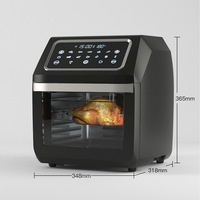 Friteuse à air électrique 12L, four grille-pain, cuisinières à air chaud numériques intelligentes, écran tactile, grande capacité