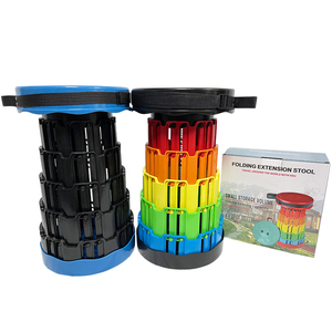 Sgabello ottomano pieghevole telescopico pieghevole retrattile microscopico <span class=keywords><strong>in</strong></span> <span class=keywords><strong>plastica</strong></span> portatile da campeggio all'aperto con Logo personalizzato - Product Image 5