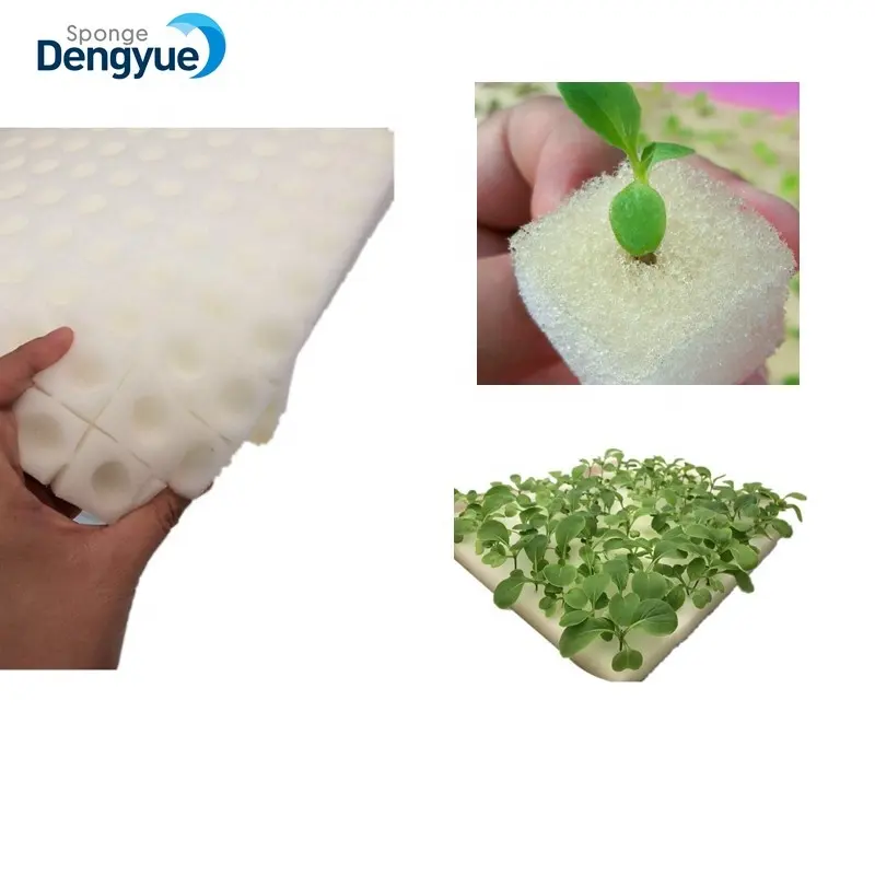 100PCS * 1 "큐브 화이트 블랙 Aeroponic 식물 씨앗 수경 성장 시스템 스폰지