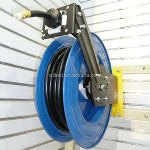 Soporte de Pared para Almacenamiento de Mangueras WILLEST, Enrollador de <span class=keywords><strong>Manguera</strong></span> de Acero con Resorte de 3/8"x20m, HRO4003-R3/8", Enrollador de <span class=keywords><strong>Manguera</strong></span> de Aire Retráctil - Product Image 4