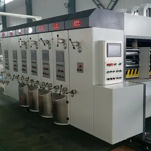 Impresora automática Flexo Slotter Troquelado Máquina de impresión RS4 para caja de cartón corrugado