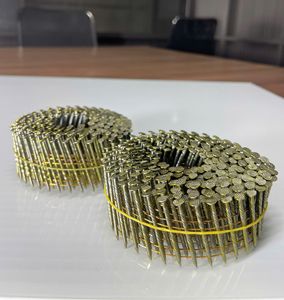 Clous à bobine filetés de qualité supérieure 2,2 x 45 mm, clous à vis galvanisés en bobine, attaches de charpente en fil métallique - Product Image 2