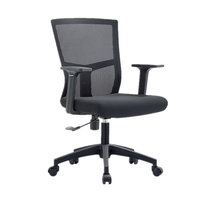 Chaise de bureau ergonomique à dossier moyen pour personnel et cadres